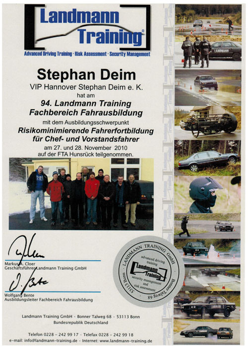 Stephan DEIM Landmanntraining Risikofahrten 2010