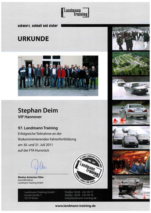 Stephan DEIM Landmanntraining Risikofahrten 2011